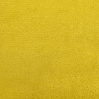Chaise lounge c/almofada/apoio de braços direito veludo amarelo