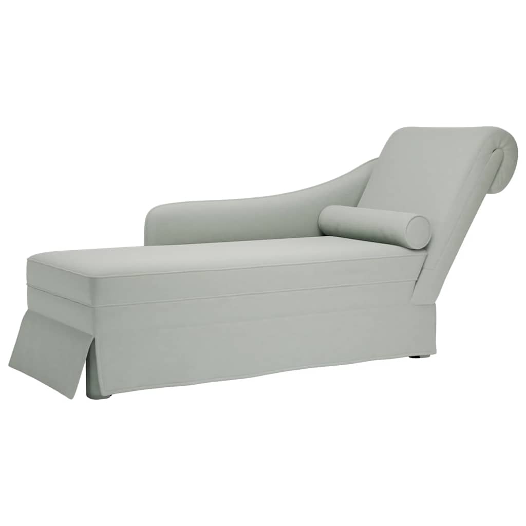 Chaise lounge c/ reforço/apoio de braços direito veludo