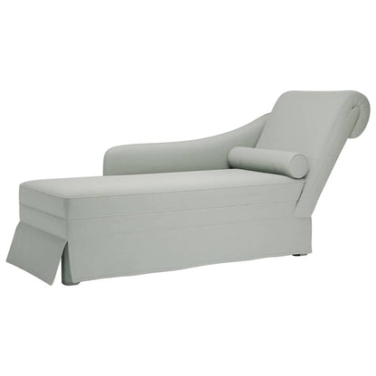 Chaise lounge c/ reforço/apoio de braços direito veludo
