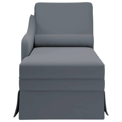 Chaise lounge c/ reforço/apoio de braços direito veludo