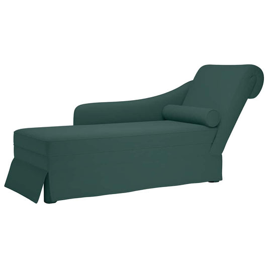 Chaise lounge c/ reforço/apoio de braços direito veludo