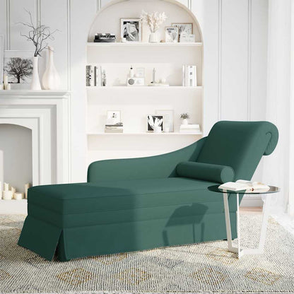Chaise lounge c/ reforço/apoio de braços direito veludo