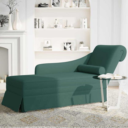 Chaise lounge c/ reforço/apoio de braços direito veludo
