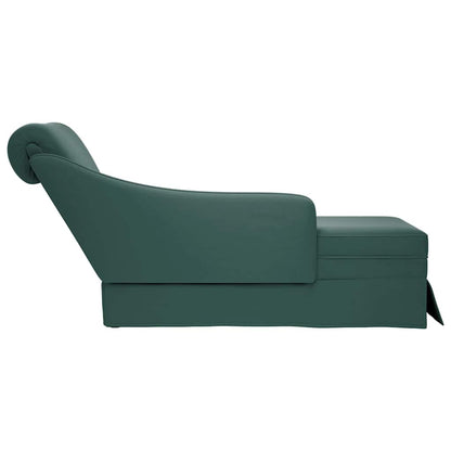 Chaise lounge c/ reforço/apoio de braços direito veludo