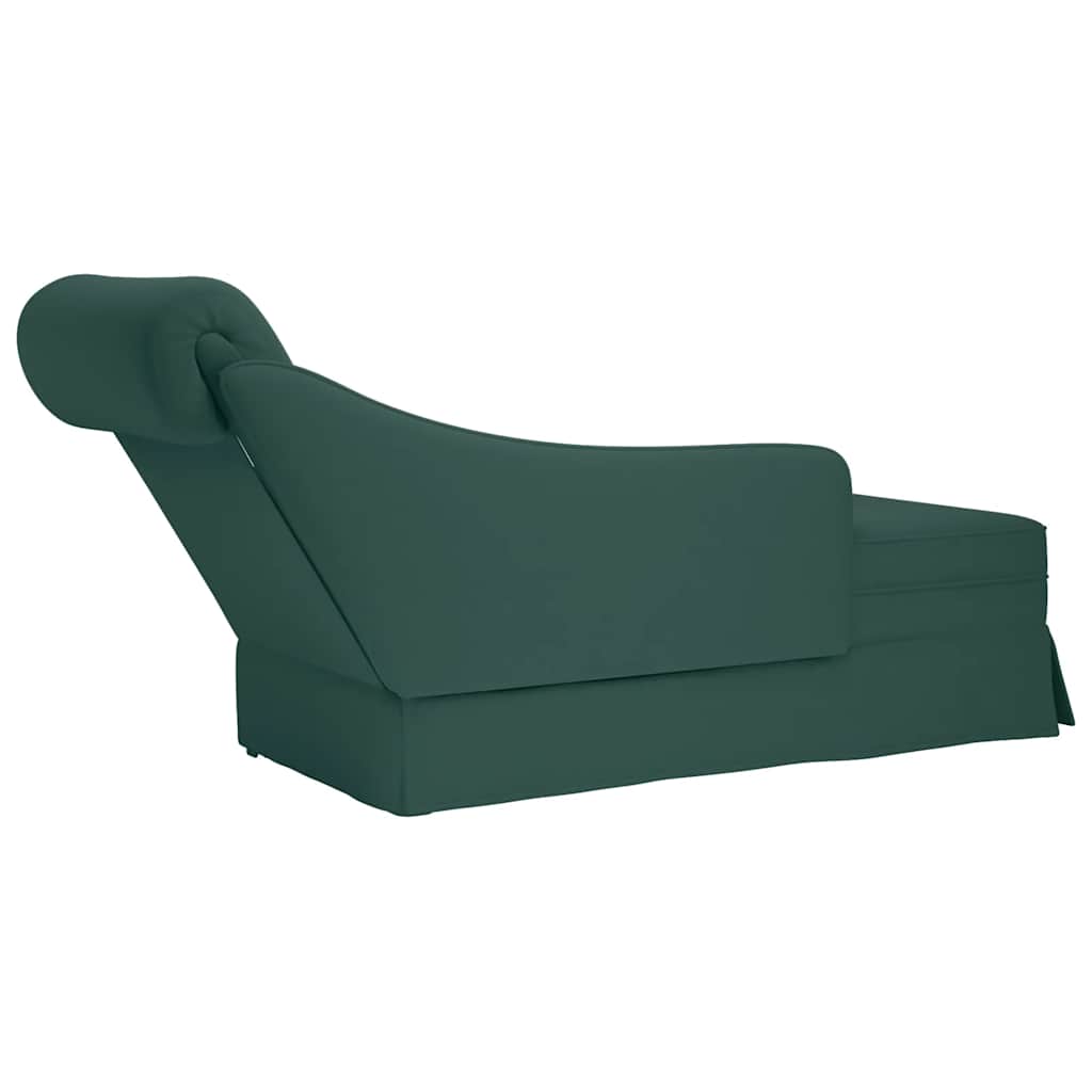 Chaise lounge c/ reforço/apoio de braços direito veludo