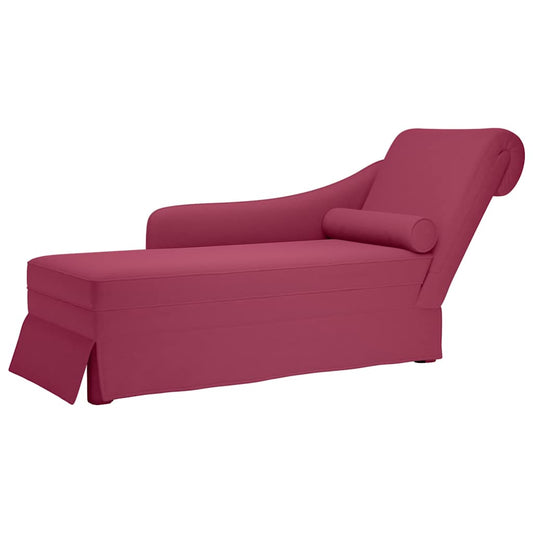 Chaise lounge c/ reforço/apoio de braços direito veludo
