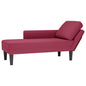 Chaise lounge c/ almofada/apoio de braços direito veludo