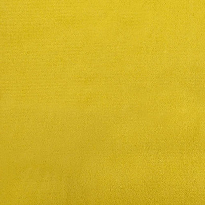 Chaise lounge c/almofada/apoio de braços direito veludo amarelo