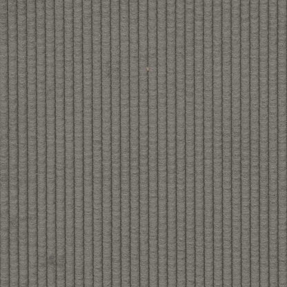 Chaise lounge com almofada tecido corduroy cinzento claro