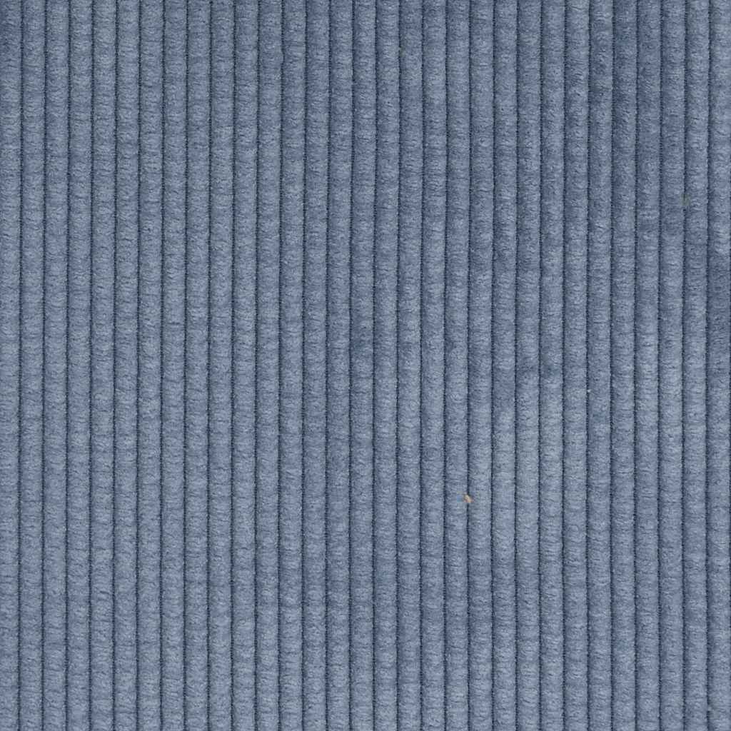 Chaise lounge com almofada tecido corduroy azul