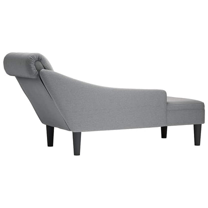 Chaise lounge c/ almofada/apoio de braços direito tecido