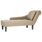 Chaise lounge c/ almofada/apoio braços direito couro artificial