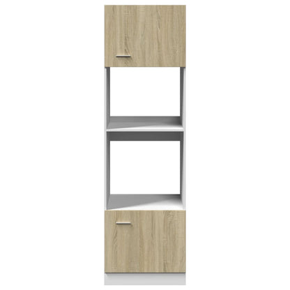 Armário para micro-ondas “Lyon” 60x57x207cm cor carvalho
