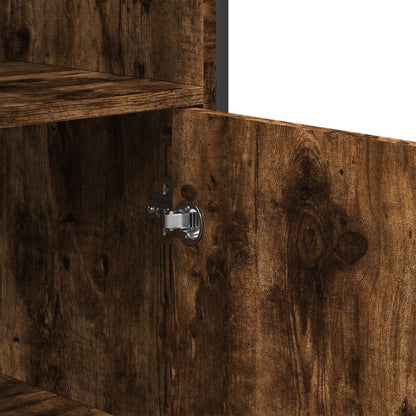 Armário alto 79,5x35,5x137,5 cm deriv. madeira carvalho fumado