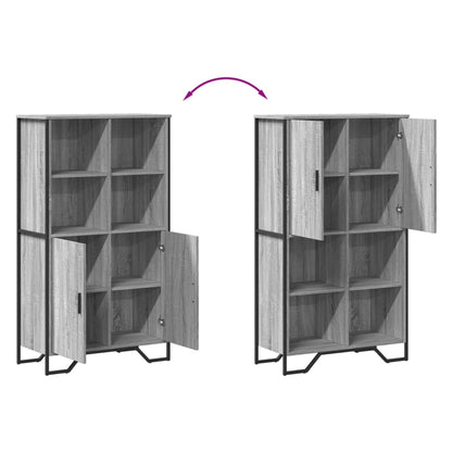 Armário alto 79,5x35,5x137,5 cm deriv. madeira cinzento sonoma