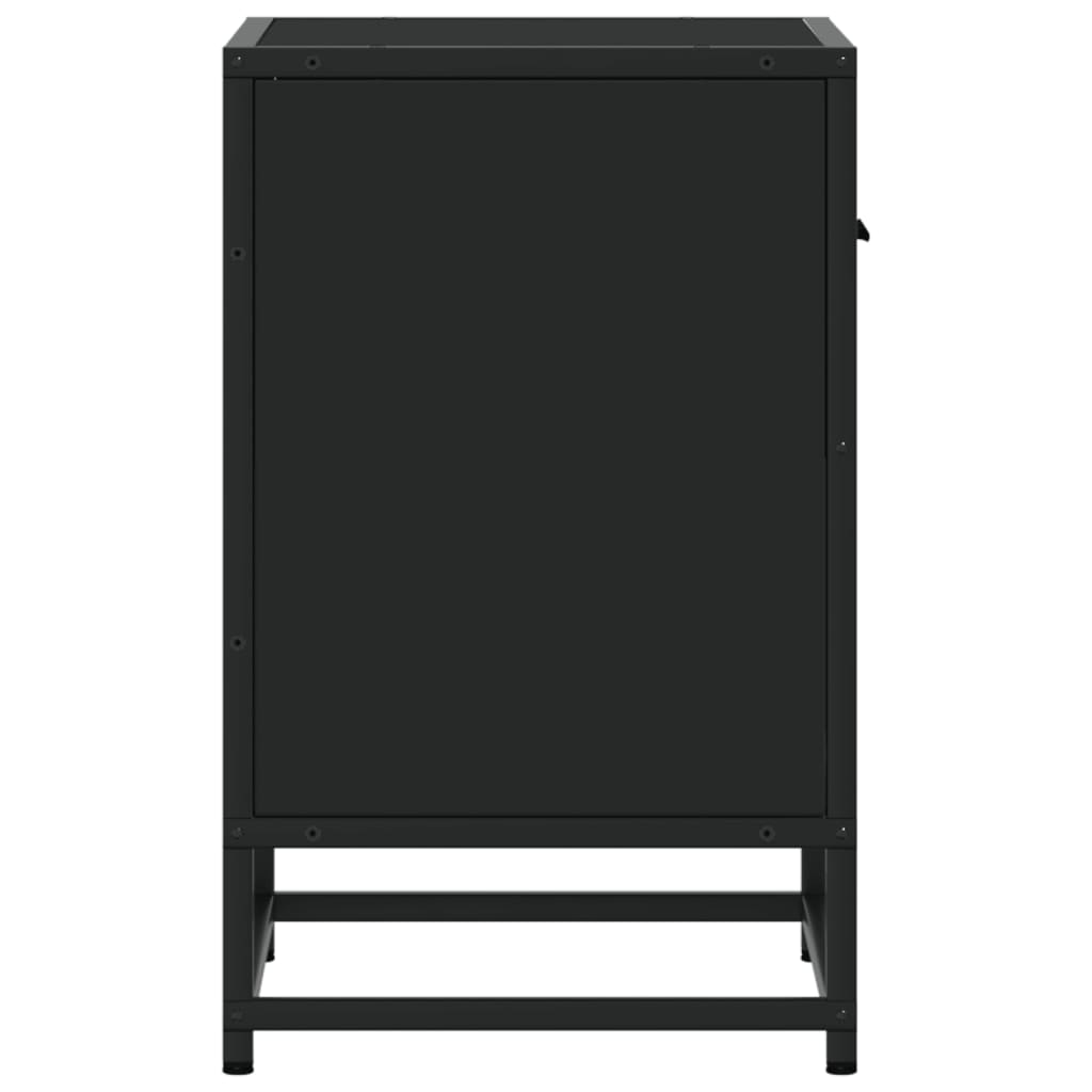 Mesas de cabeceira 2 pcs 40x31x50 cm derivados de madeira preto