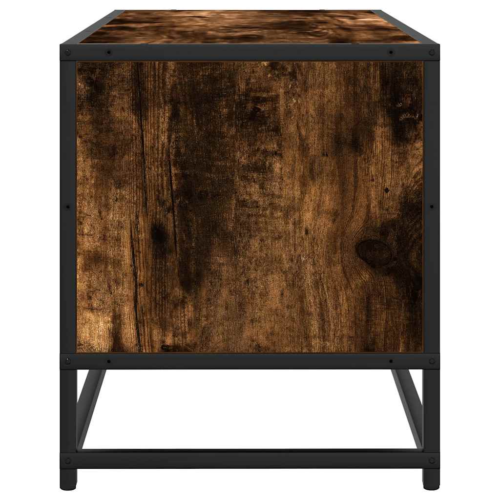 Móvel p/ TV deriv. madeira/metal carvalho fumado