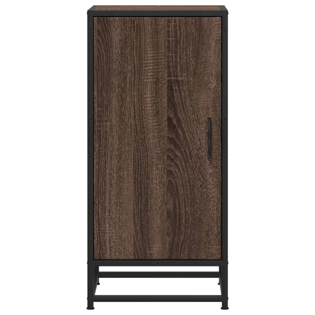 Aparador 35,5x35x76cm deriv. de madeira/metal carvalho castanho