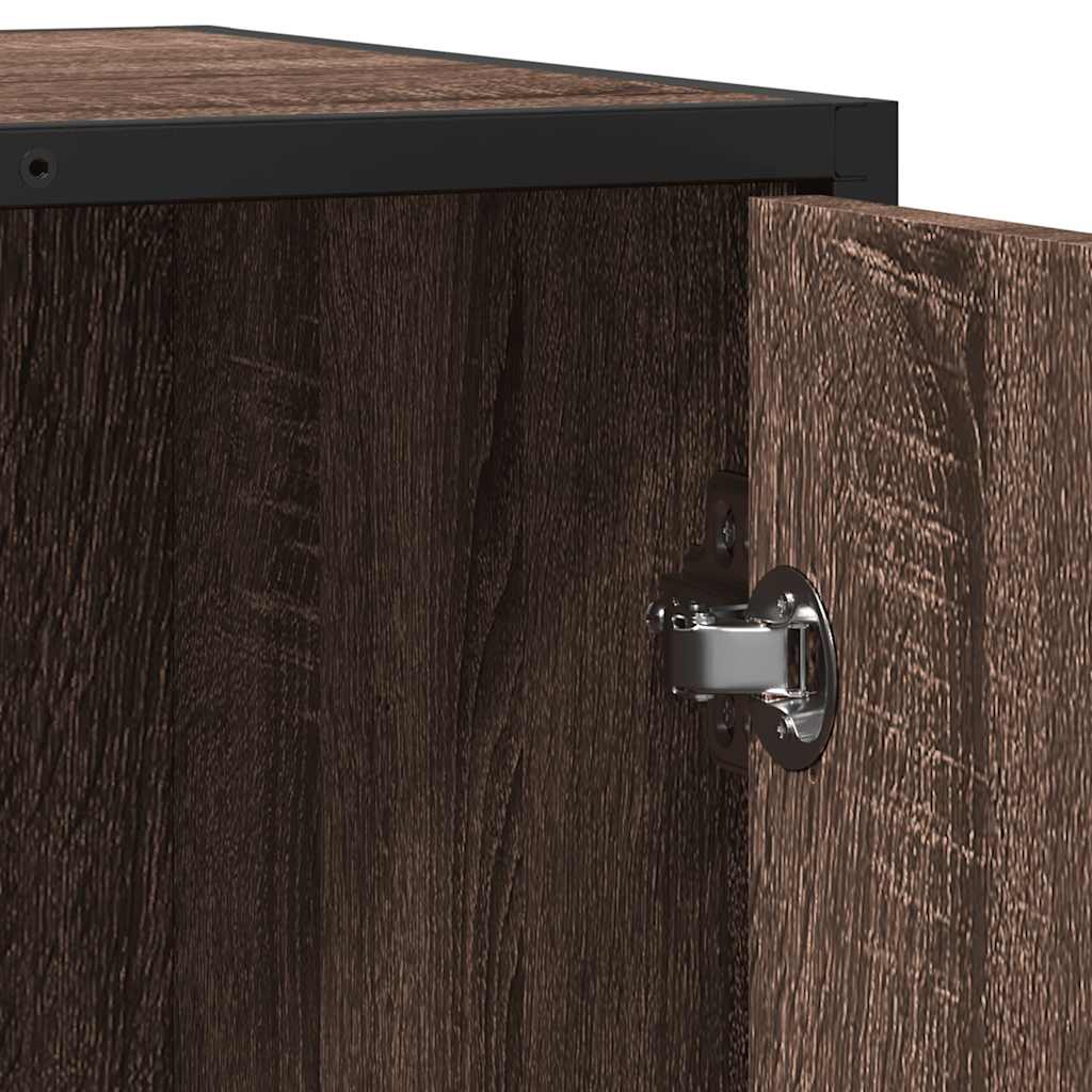 Aparador 62x35x76 cm derivados de madeira carvalho castanho