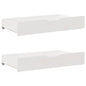 Gavetas para cama 2 pcs 95x55x17 cm pinho maciço branco
