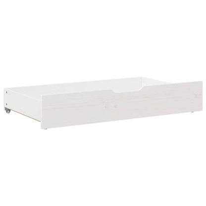 Gavetas para cama 2 pcs 95x55x17 cm pinho maciço branco