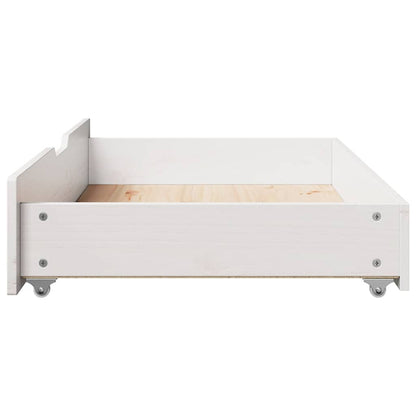 Gavetas para cama 2 pcs 95x55x17 cm pinho maciço branco