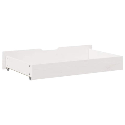 Gavetas para cama 2 pcs 95x55x17 cm pinho maciço branco