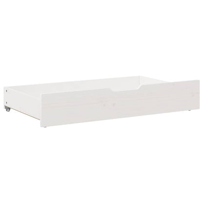 Gavetas para cama 2 pcs 90x55x17 cm pinho maciço branco