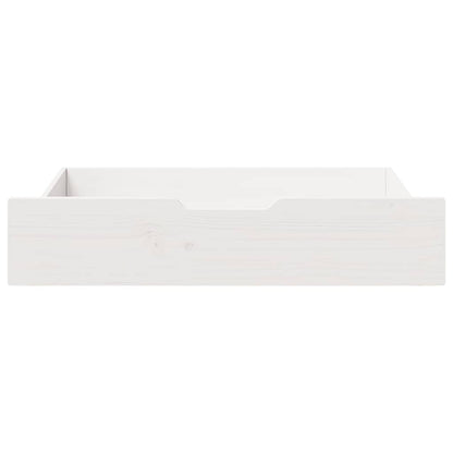 Gavetas para cama 2 pcs 80x55x17 cm pinho maciço branco