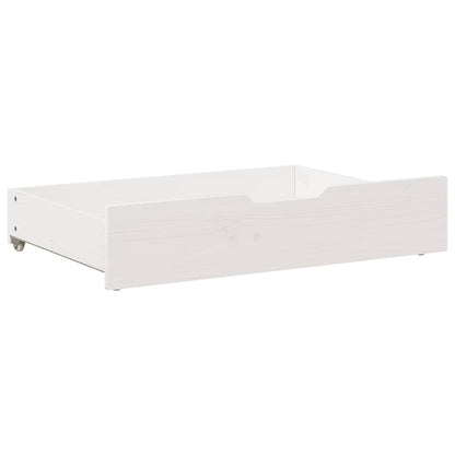 Gavetas para cama 2 pcs 80x55x17 cm pinho maciço branco