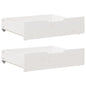 Gavetas para cama 2 pcs 65x55x17 cm pinho maciço branco