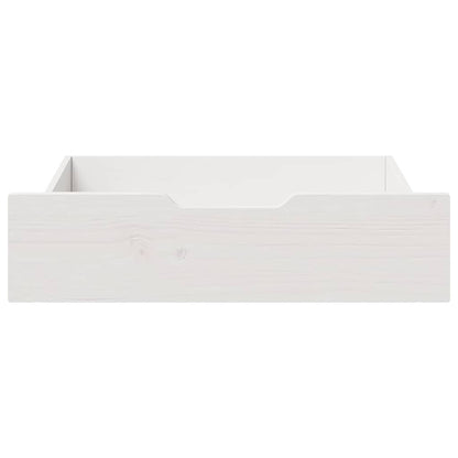 Gavetas para cama 2 pcs 65x55x17 cm pinho maciço branco
