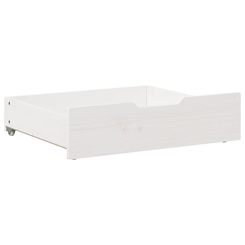 Gavetas para cama 2 pcs 65x55x17 cm pinho maciço branco