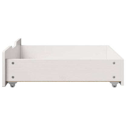 Gavetas para cama 2 pcs 65x55x17 cm pinho maciço branco