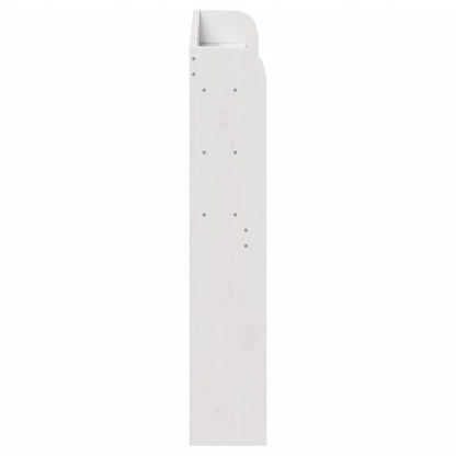 Cabeceira com prateleiras 75 cm madeira de pinho maciça branco