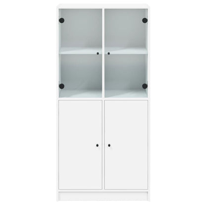 Armário alto c/ portas 68x37x142 cm derivados de madeira branco