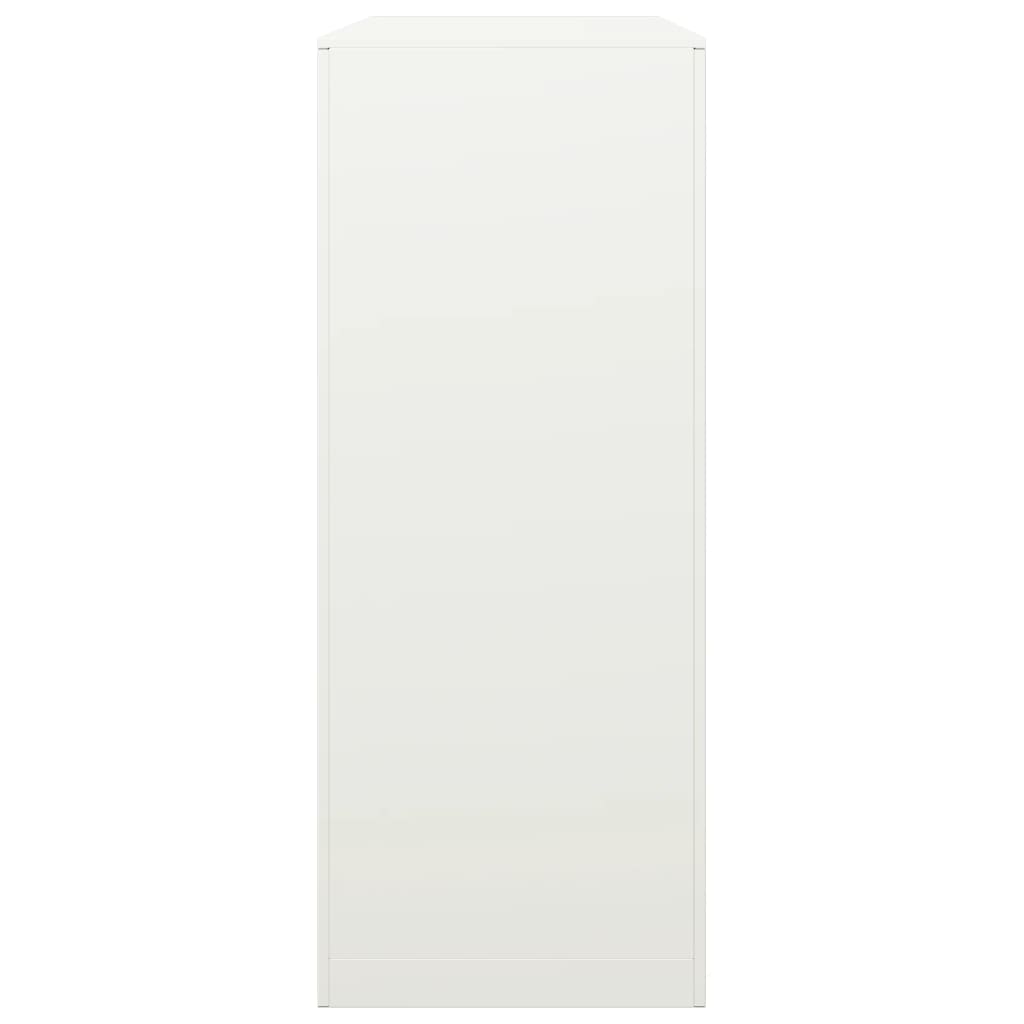 Suporte para lenha 100x40x100 cm aço branco