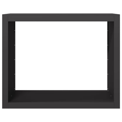 Suporte para lenha 100x40x80 cm aço preto
