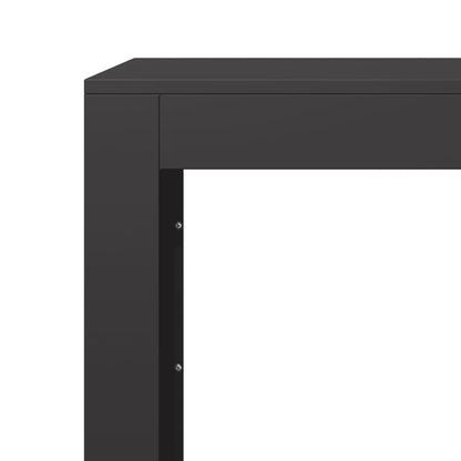 Suporte para lenha 100x40x80 cm aço preto