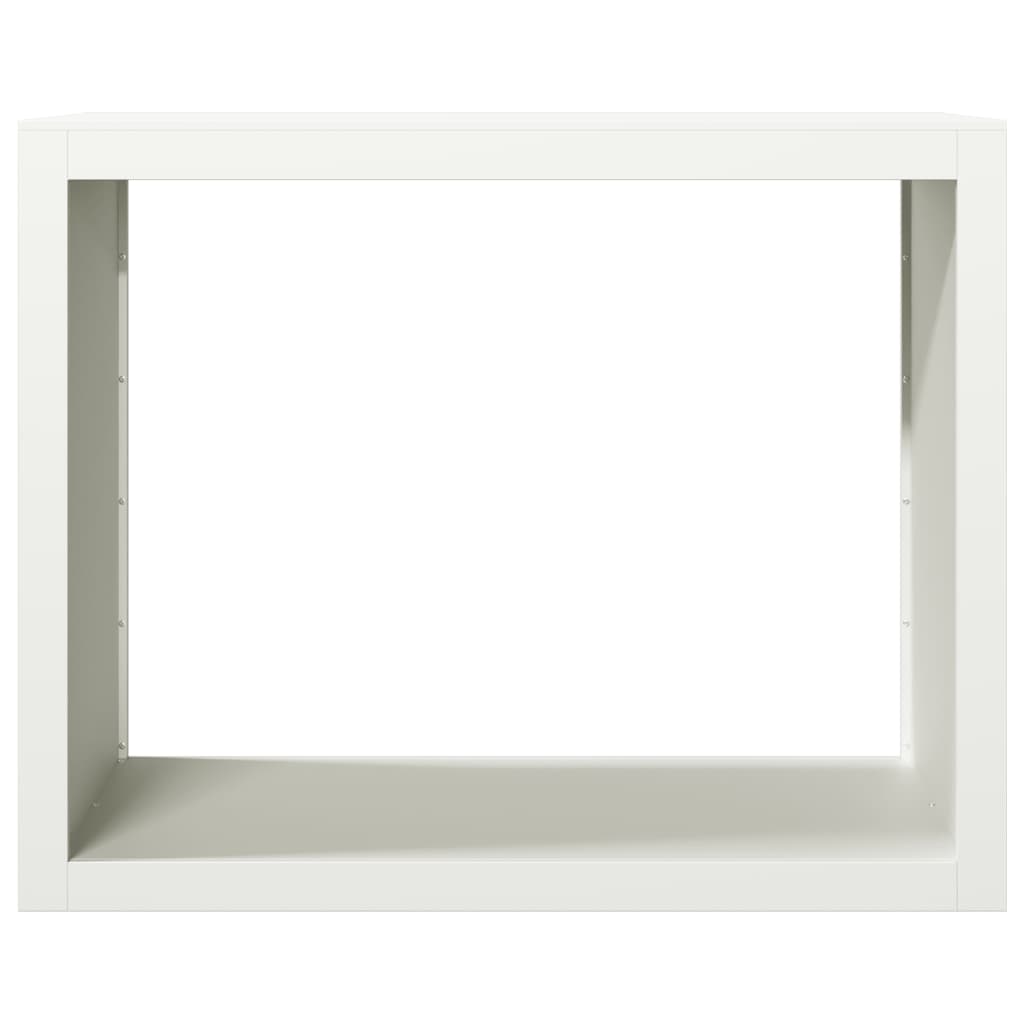 Suporte para lenha 100x40x80 cm aço branco