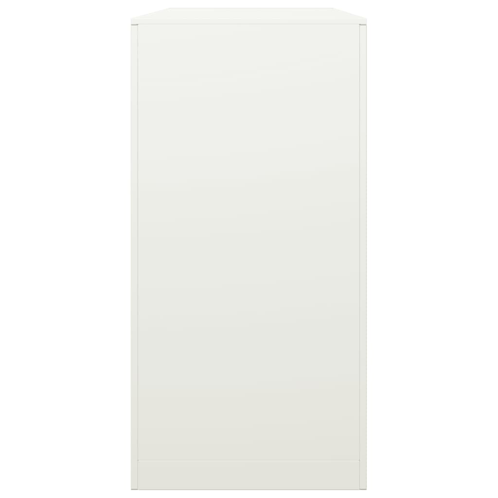 Suporte para lenha 100x40x80 cm aço branco