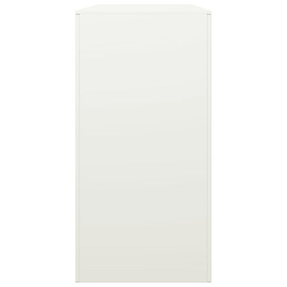 Suporte para lenha 100x40x80 cm aço branco