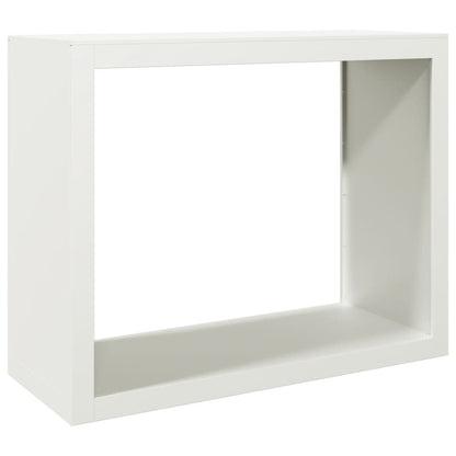 Suporte para lenha 100x40x80 cm aço branco