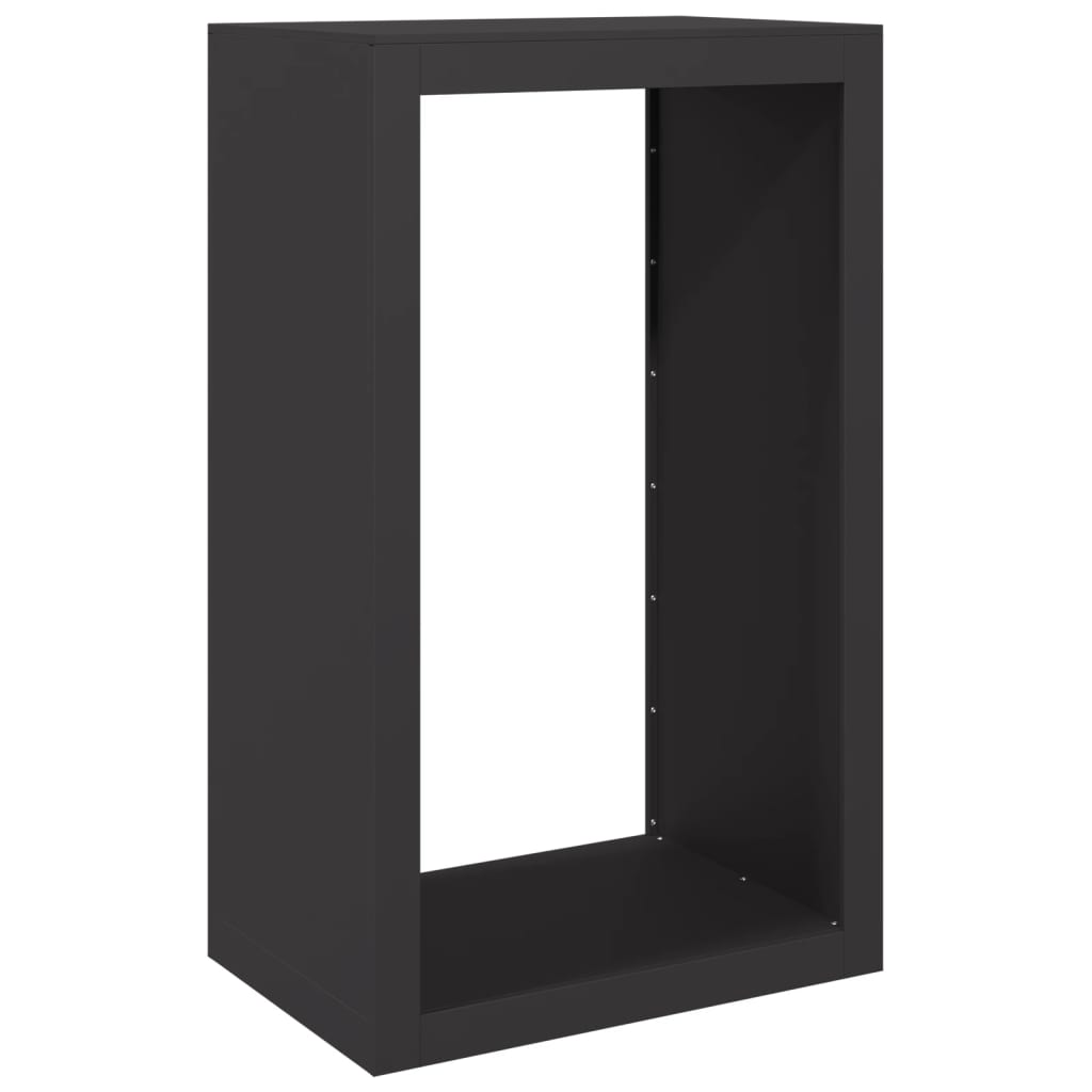 Suporte para lenha 60x40x100 cm aço preto