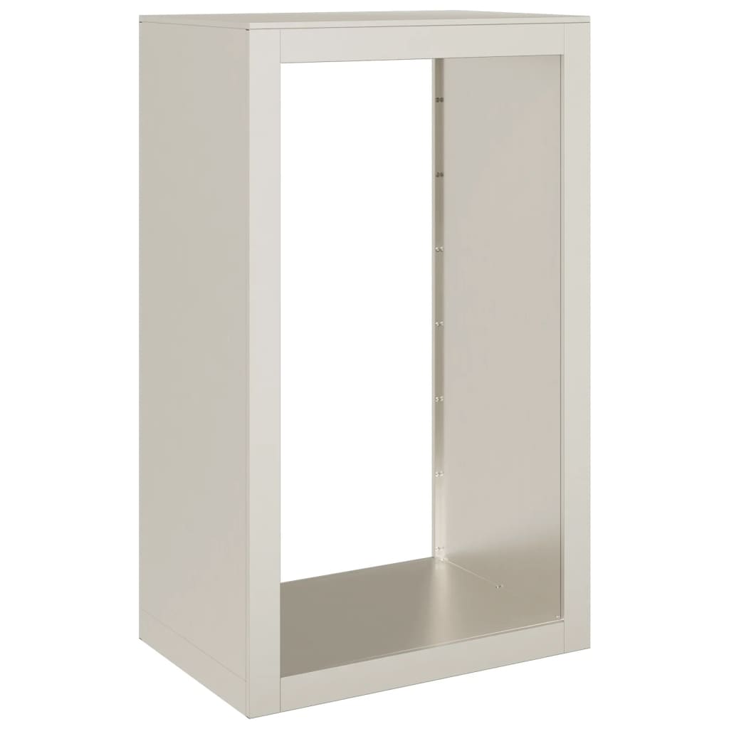 Rack de lenha 60x40x100 cm aço resistente às intempéries