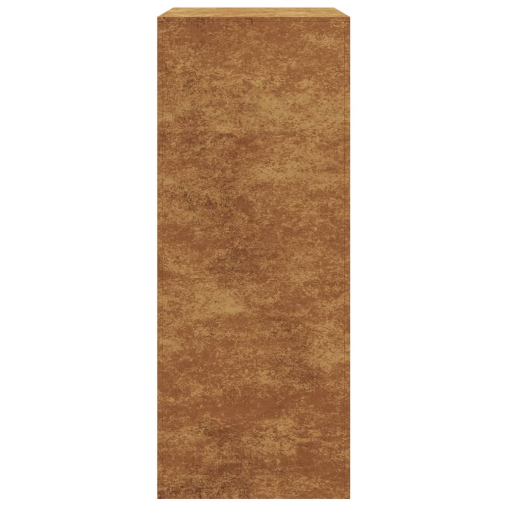 Rack de lenha 60x40x100 cm aço resistente às intempéries