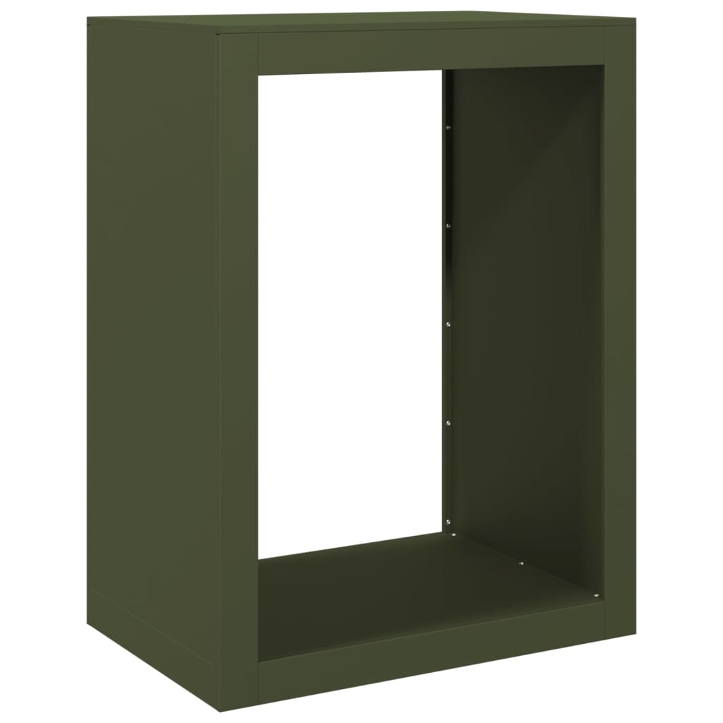 Suporte para lenha 60x40x80 cm aço verde