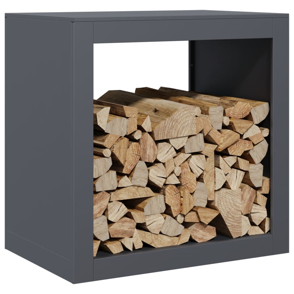 Suporte para lenha 60x40x60 cm aço antracite