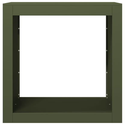 Suporte para lenha 60x40x60 cm aço verde