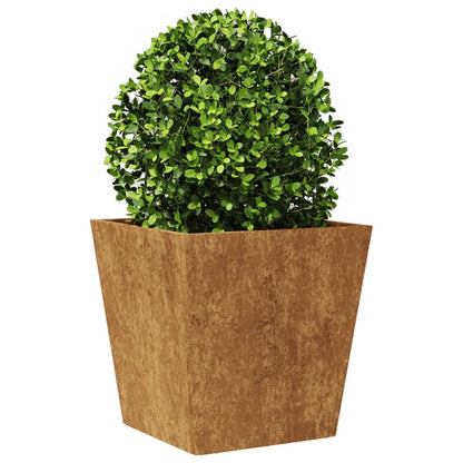 Garden Planters 2 pcs 40x40x40 cm aço resistente às intempéries
